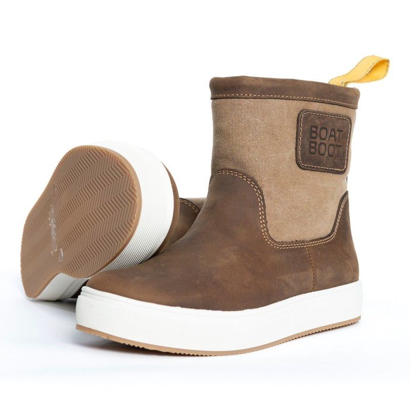LOWCUT CANVAS LEATHER BROWN